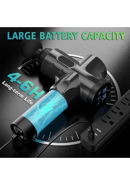 ERG-745 Profesyonel Şarjlı Dijital Ekran Darbeli Masaj Tabancası Vücut Masaj Aleti fiyatları