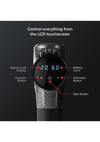 ERG-745 Profesyonel Şarjlı Dijital Ekran Darbeli Masaj Tabancası Vücut Masaj Aleti fırsatları