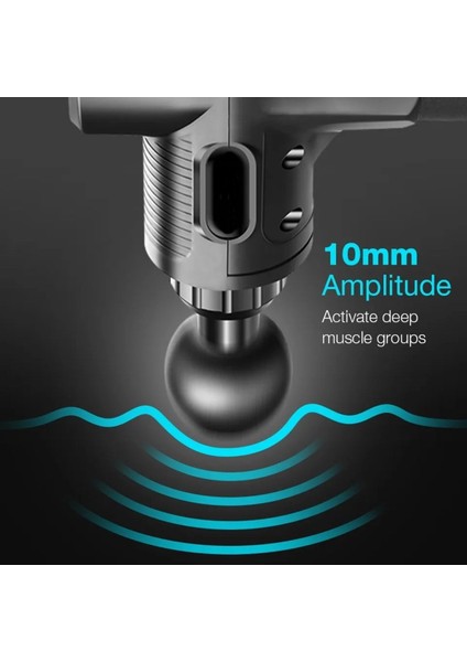 ERG-745 Profesyonel Şarjlı Dijital Ekran Darbeli Masaj Tabancası Vücut Masaj Aleti indirimleri