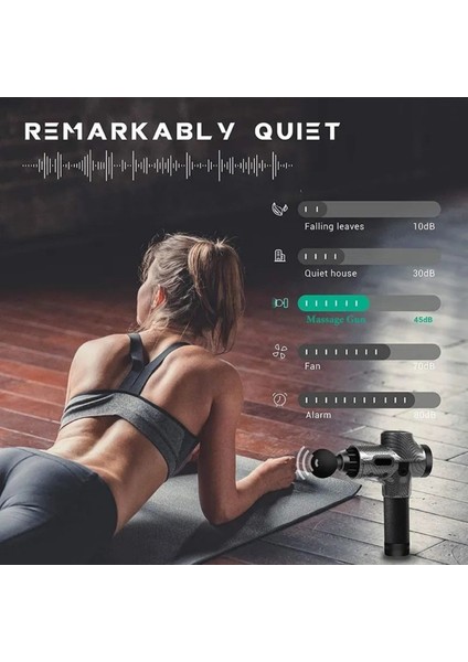 ERG-745 Profesyonel Şarjlı Dijital Ekran Darbeli Masaj Tabancası Vücut Masaj Aleti