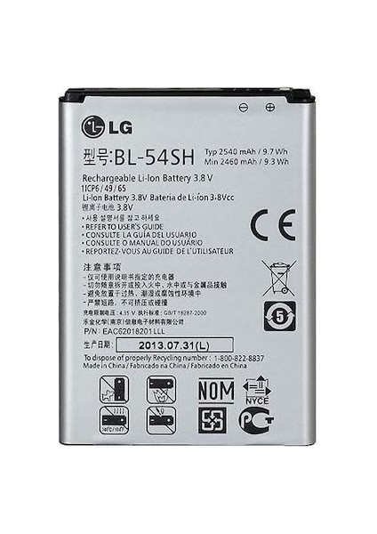 Lg G3 Beat / Lg Aka /lg L80 / Lg Magna Pil Batarya BL-54SH