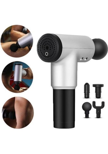 4 Başlıklı Şarjlı Titreşimli Masaj Aleti