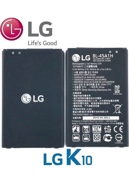 Lg K10 Batarya Pil BL-45A1H fiyatları