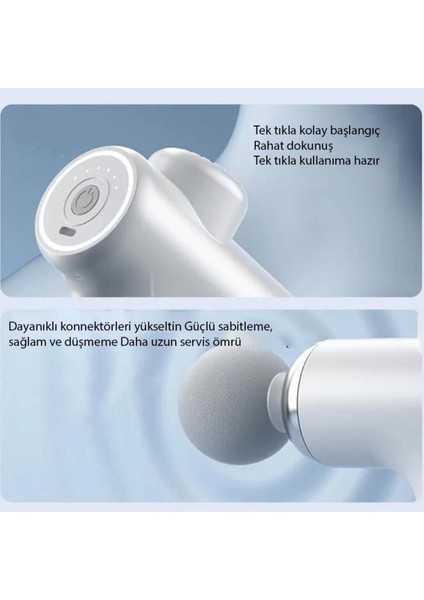 6 Fonksiyonlu Titreşimli Yoğurmalı 4 Başlıklı Masaj Aleti Darbeli Masaj Tabancası modelleri