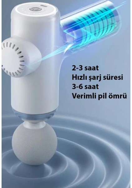 6 Fonksiyonlu Titreşimli Yoğurmalı 4 Başlıklı Masaj Aleti Darbeli Masaj Tabancası fırsatları