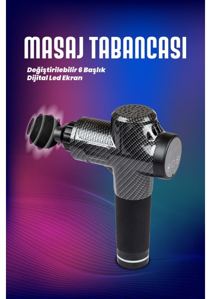 Masaj Tabancası 6 Başlıklı Profesyonel Masaj Aleti indirimleri