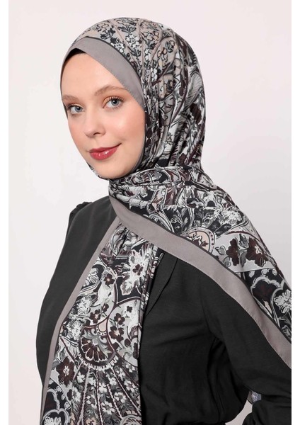 A.vizon Soyut Çiçek Desen Love Şal