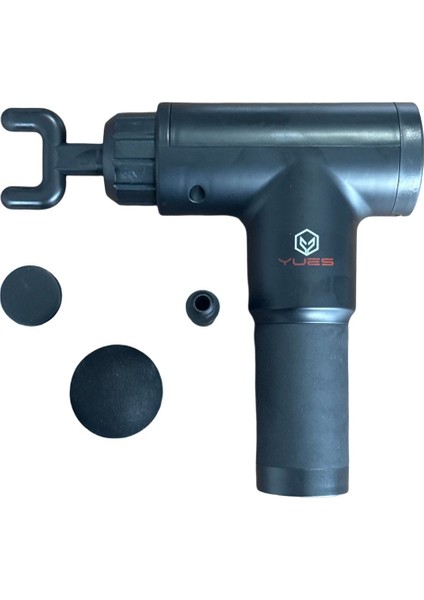 Şarjlı Masaj Tabancası – 6 Kademe Güç, 4 Başlık, Sessiz ve Taşınabilir Kas Masaj Aleti