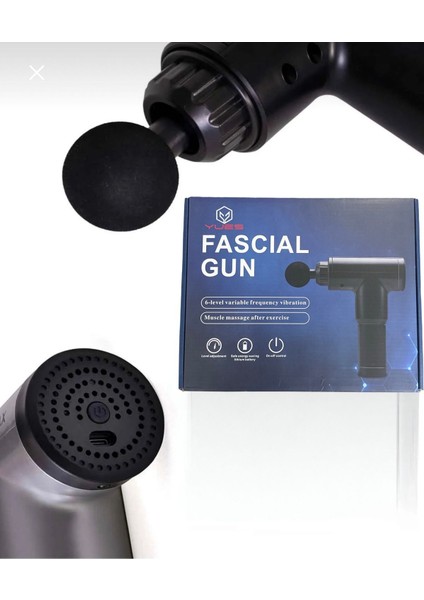 Şarjlı Masaj Tabancası – 6 Kademe Güç, 4 Başlık, Sessiz ve Taşınabilir Kas Masaj Aleti fiyatları