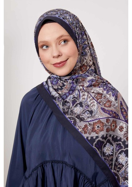 Morcivert Soyut Çiçek Desen Love Şal modelleri