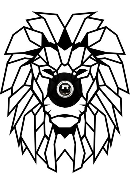 Lion Aslan Desenli Yansıtma Tasarımlı Doğal Ahşap Mdf Lazer Rustik Salon Aplik Duvar Dekoru fiyatları