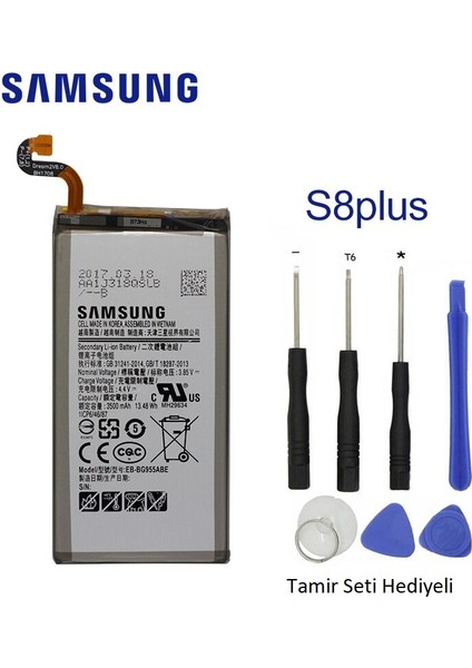 Samsung S8 Plus Pil Batarya G955 EB-BG955ABATAMIR Seti