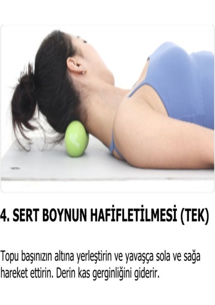 El Ayak Sırt Topuk ve Boyun Mavi Renk Fıstık Masaj Topu