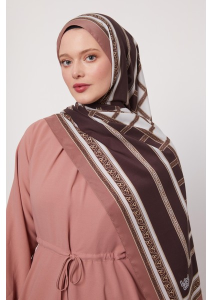 A.Kahve Şeritli Varak Desen Love Şal fiyatları