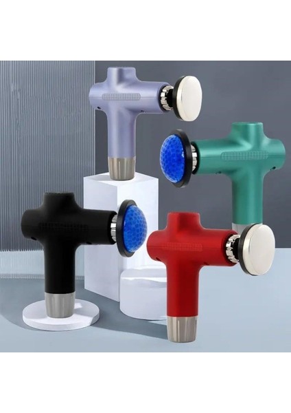 Yeni Nesil Isıtmalı Sıcak ve Soğuk Özellikli Şarjlı Masaj Tabancası Yeşil modelleri