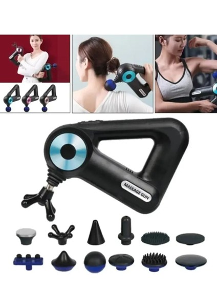 Darbeli Şarjlı 12 Başlıklı Masaj Aleti modelleri