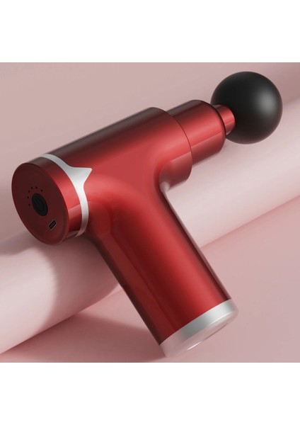 Masaj Aleti Kas Masaj Tabancası 6 Kademeli Type-C Hızlı Şarj Girişli 4 Farklı Masaj Başlıklı F830