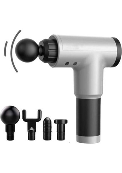 6 Seviyeli Titreşimli 4 Farklı Başlıklı Büyük Boy Masaj Tabancası AXE4-T79 modelleri