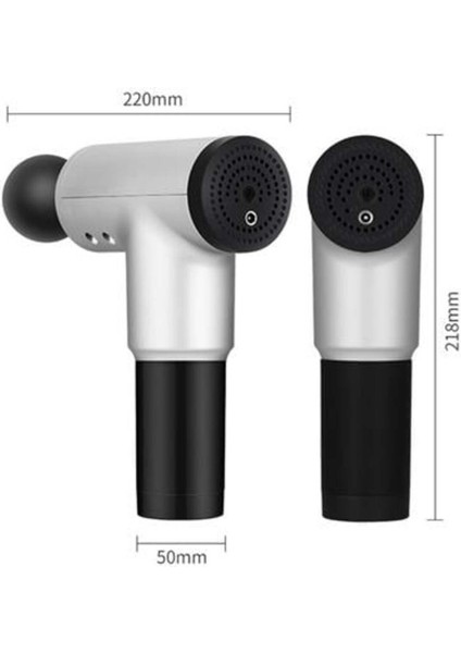 6 Seviyeli Titreşimli 4 Farklı Başlıklı Büyük Boy Masaj Tabancası AXE4-T79 fırsatları