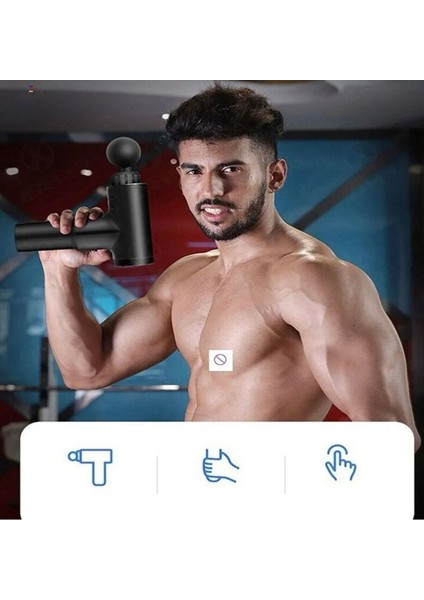 6 Seviyeli 4 Başlıklı Şarjlı Masaj Aleti Masaj Tabancası modelleri