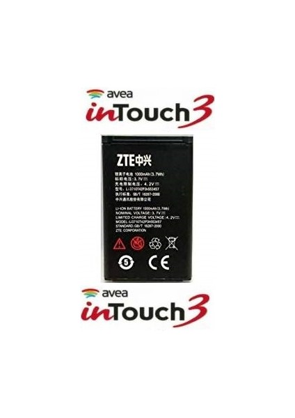 Avea Intouch 3 Zte Pil Batarya