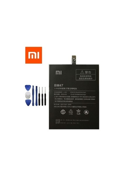 Xiaomi Redmi Mi 3/3s/4x Pil Batarya BM47 ve Tamir Seti