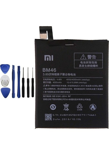 Xiaomi Redmi Note3/pro Pil Batarya BM46 ve Tamir Seti