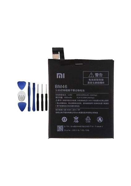 Xiaomi Redmi Note3/pro Pil Batarya BM46 ve Tamir Seti fiyatları