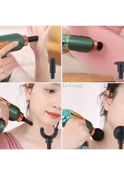 Merxas Akıllı Frekans Kontrolü Taşınabilir USB Vücut Masajı Boyun Tabancası indirimleri