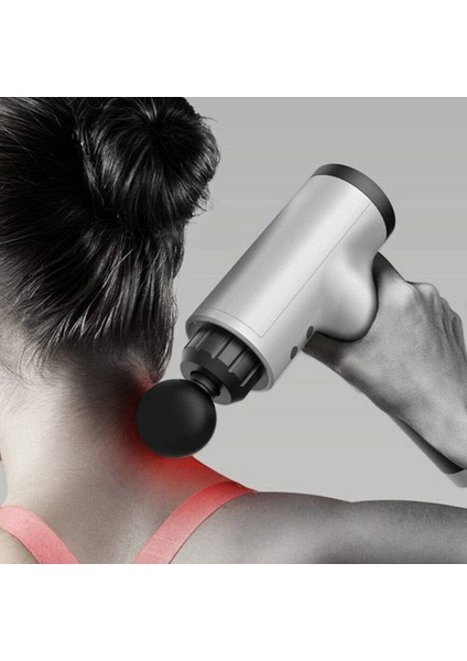 Derin Doku Kas Masaj Tabancası, 4 Başlıklı, Kademeli, 2000mAh Batarya, Mavi Renk fiyatları