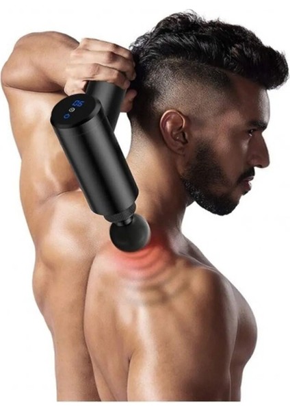 6 Fonksiyonlu Akıllı Şarjlı Yoğurmalı Titreşimli Sporcu Masaj Aleti Gri Renk modelleri