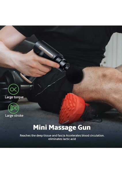 Mini Profesyonel Masaj Aleti, Siyah Sporcu Masaj Tabancası, CN Menşei