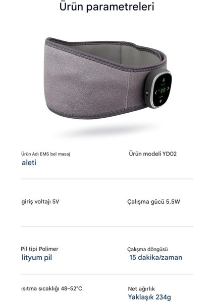 K-L01 Isıtmalı Şarjlı 3 Modlu Bacak Kol Masaj Aleti modelleri