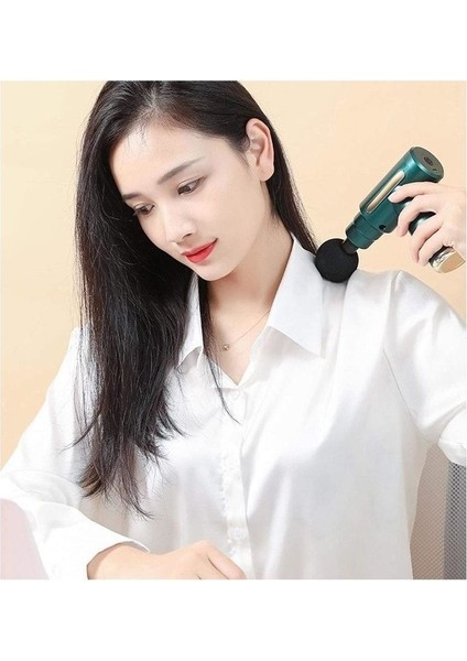 Masaj Tabancası Sporcu Masaj Aleti 4 Başlıklı Şarjlı Sensörlü modelleri