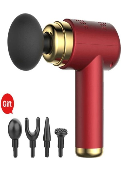 Başlıklı USB Şarj Olabilen Masaj Tabancası