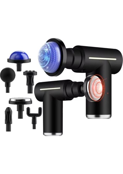 Titreşimli Kas Masaj Aleti, Siyah, Profesyonel, Fitness ve Spor için ideal