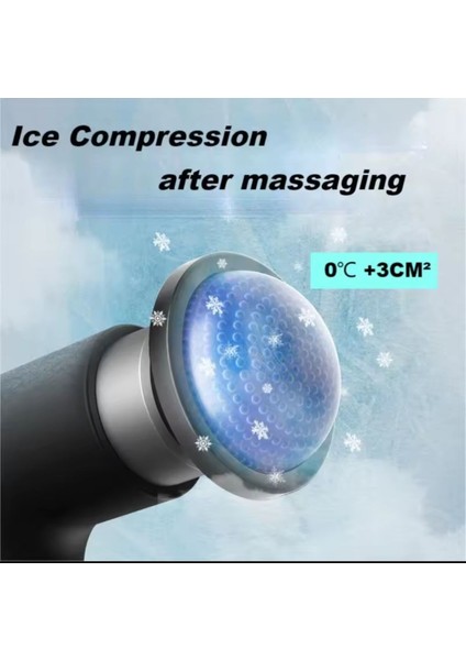 Titreşimli Kas Masaj Aleti, Siyah, Profesyonel, Fitness ve Spor için ideal