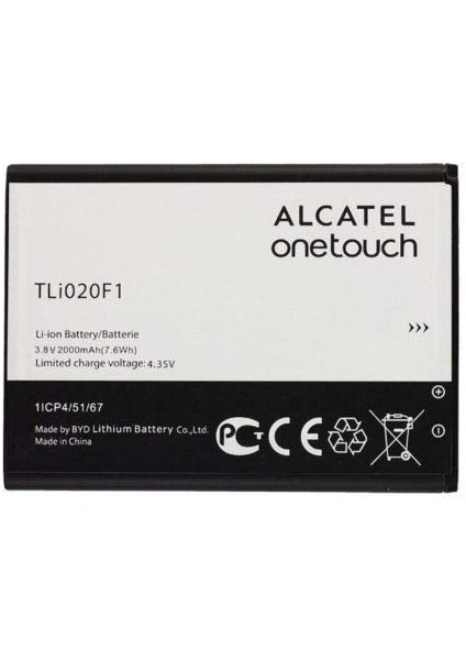 Alcatel One Touch Tcl J720 J720T J726T J726T TLI020F1 Pil Batarya fiyatları
