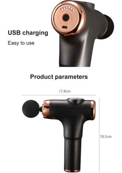 Hızlı Şarjlı Güçlü Kas ve Vücut Masaj Tabancası, Mavi Renk fırsatları