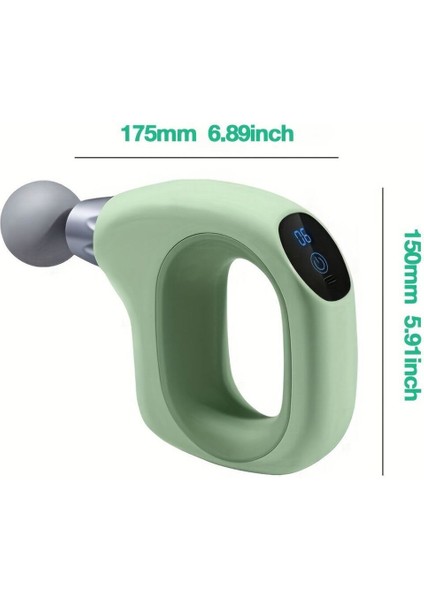 4 Başlıklı Mini Darbeli Titreşimli Profesyonel Masaj Tabancası ve Masaj Aleti 20 W Fascial Gun