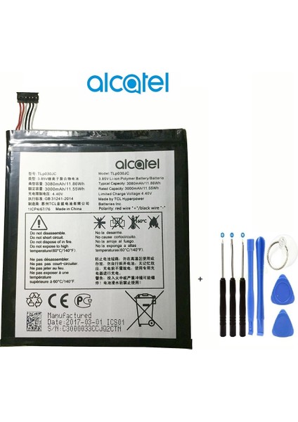 Alcatel A3 Xl TLP030JC 9000-9000X-9000D Pil Batarya ve Tamir Seti fiyatları