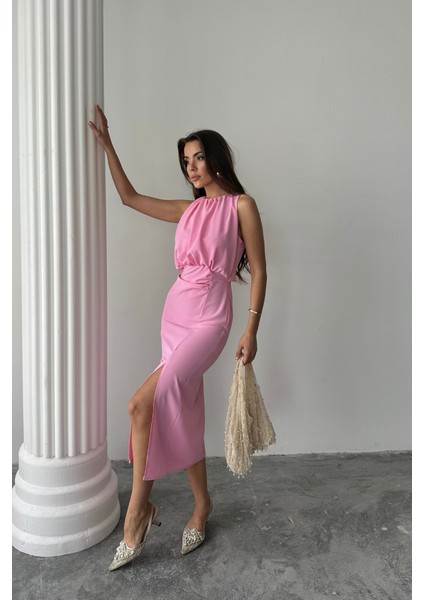 Elbise - Pembe
