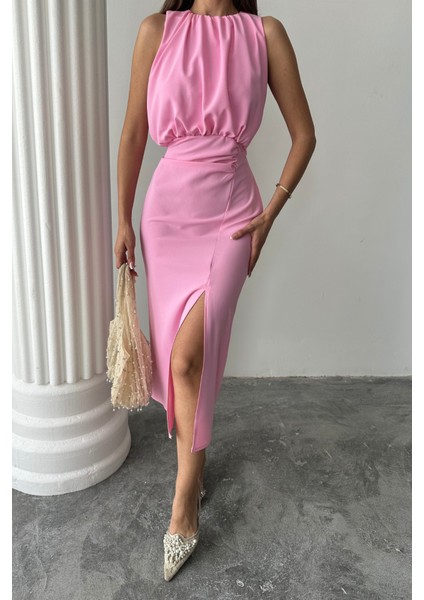 Elbise - Pembe