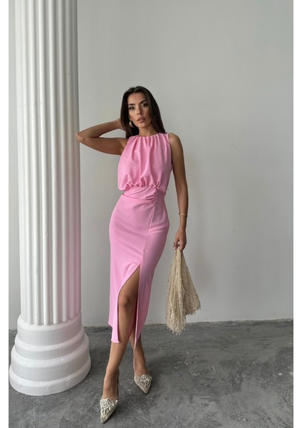 Elbise - Pembe