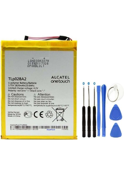 Alcatel Onetouch Pixi 3 Tablet Pil Batarya TLP028A2 ve Tamir Seti