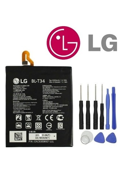 Lg V30 Plus Pil Batarya BL-T34 Batarya Pil ve Tamir Seti