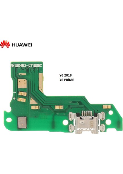 Huawei Y6 2018 ATU-L21 / Y6 Prime 2018 Şarj Soket Mikrofon Bordu