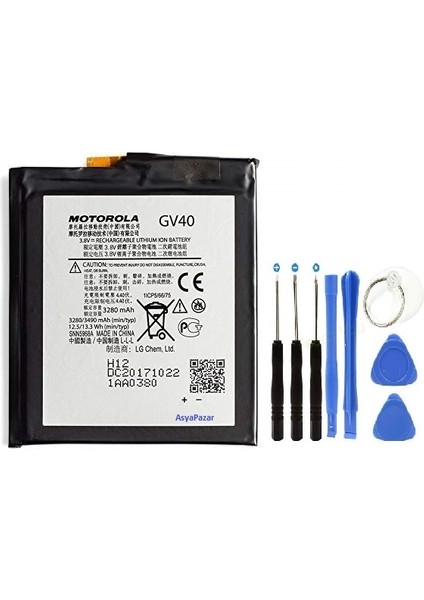 Motorola Moto Z Droid Force XT1650 GV40 Pil Batarya ve Tamir Seti