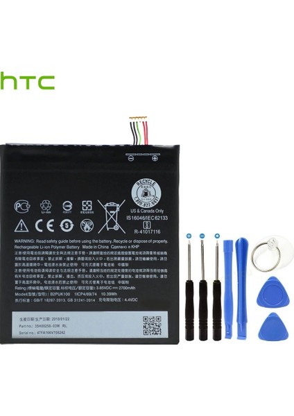 Htc Desire 825 Pil Batarya B2PUK100 ve Tamir Seti fiyatları
