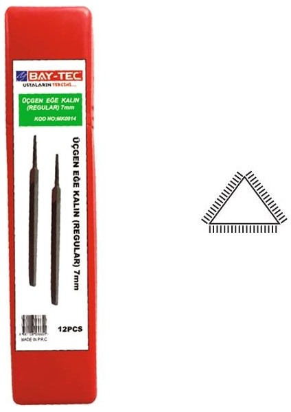 Üçgen Eğe Regular 8" MK0916